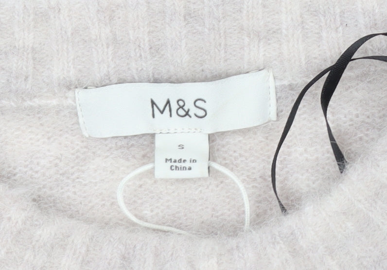 Marks and Spencer Women’s Multicoloured Striped Wool Alpaca Jumper Size S
