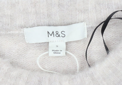 Marks and Spencer Women’s Multicoloured Striped Wool Alpaca Jumper Size S