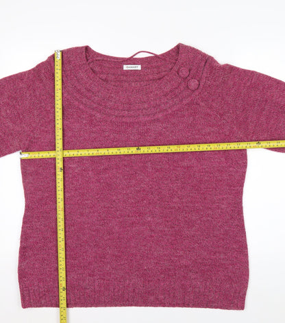 Damart Women’s Pink Crew Neck Pullover Jumper XL 22/24 Acrylic Blend