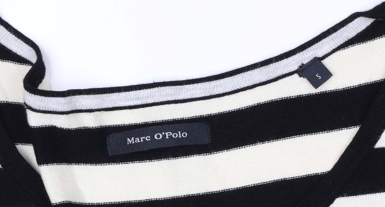 Marc O'Polo Women's Black & White Striped 3/4 Sleeve Jersey Top Size S