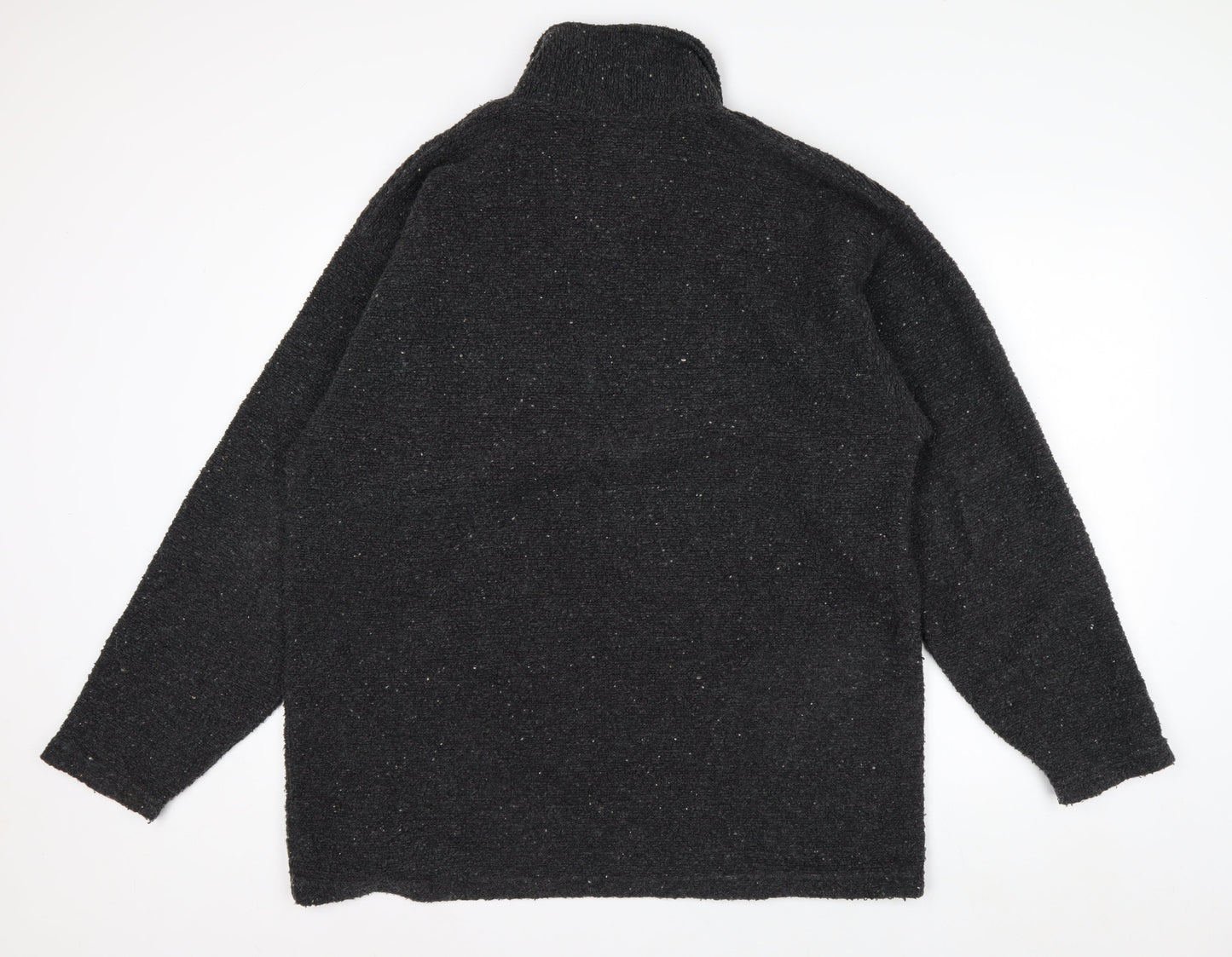 Menza Men’s Black XL Knit 1/2 Zip Pullover Sweatshirt