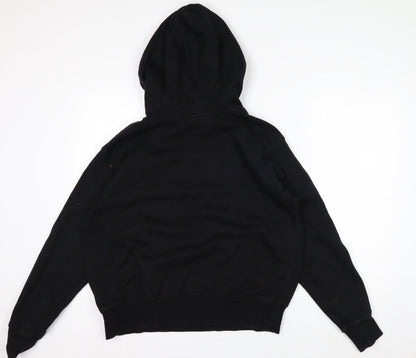 H&M L.O.G.G. Men's Black Friends Pullover Hoodie M Fleece Graphic