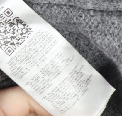 Guess Women’s Grey Chunky-Knit Pullover Jumper Size M