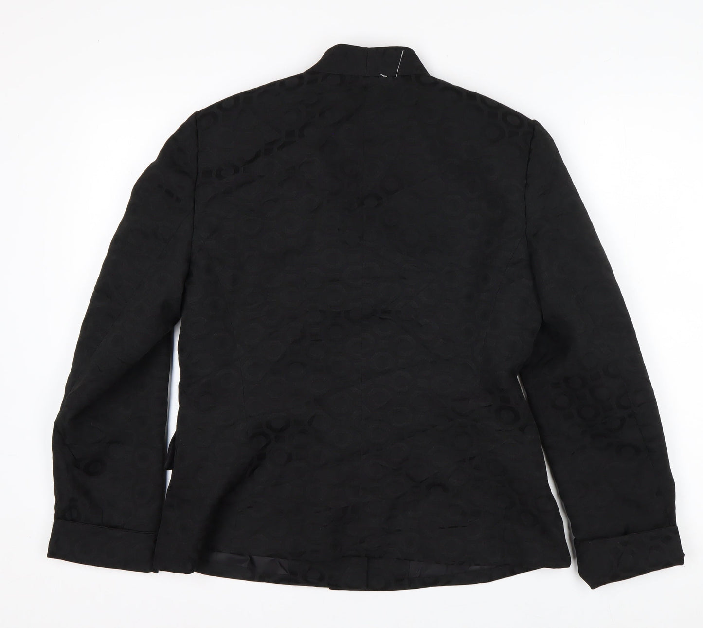 Le Suit Women's Black Size 12 Classic Two-Button Blazer Jacket