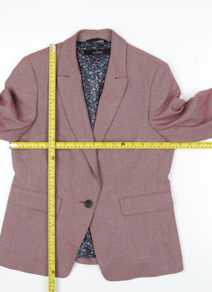 Next Women’s Pink Textured Single Breasted Blazer Size 12R