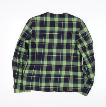 Edinburgh Castle Women's Green Check Wool Suit Jacket UK 10