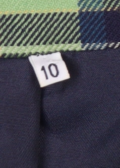 Edinburgh Castle Women's Green Check Wool Suit Jacket UK 10