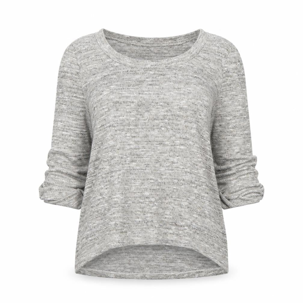 New Look Womens Grey Scoop Neck Knit Pullover Jumper Size 8