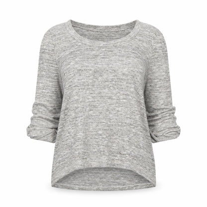 New Look Womens Grey Scoop Neck Knit Pullover Jumper Size 8