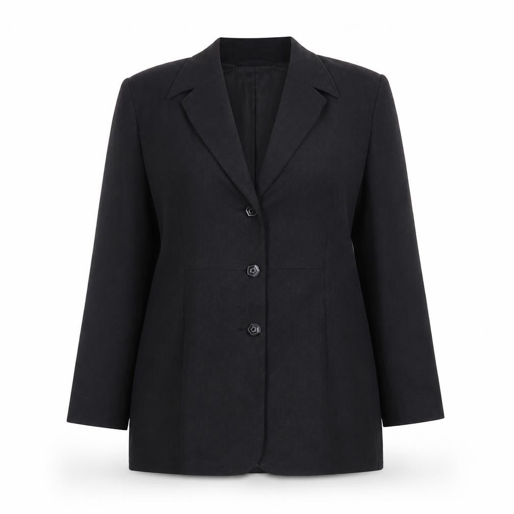 Country Casuals Women Black Size 14 Classic Lined Blazer
