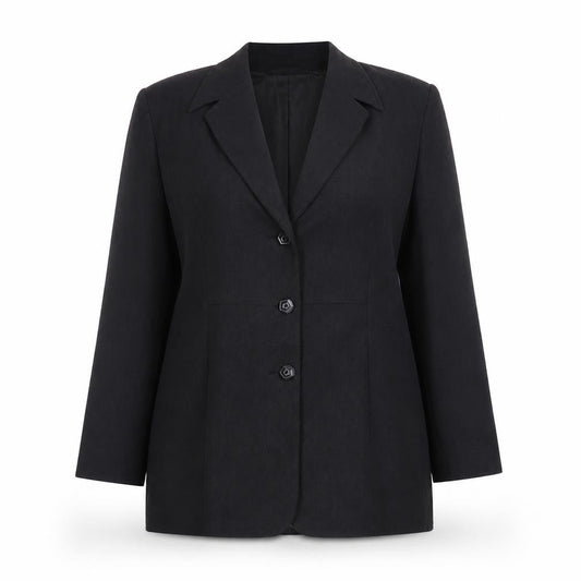 Country Casuals Women Black Size 14 Classic Lined Blazer