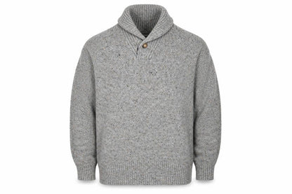 Next Mens Grey XL Chunky Knit High Neck Pullover Jumper
