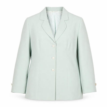 Marcona Women Mint Green Size 16 Classic Single-Breasted Blazer