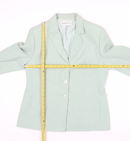 Marcona Women Mint Green Size 16 Classic Single-Breasted Blazer
