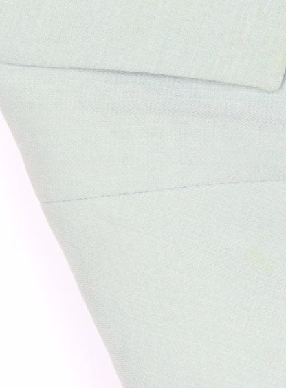 Marcona Women Mint Green Size 16 Classic Single-Breasted Blazer