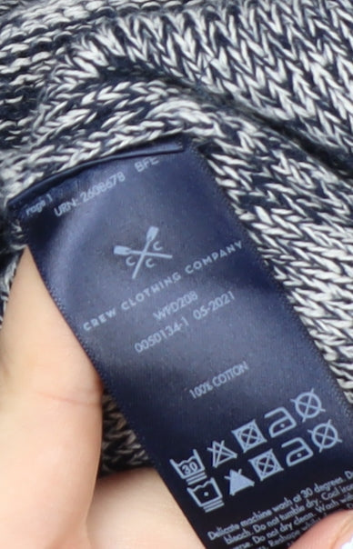 Crew Clothing Company Women's Blue Cotton Crew Neck Jumper Size 12