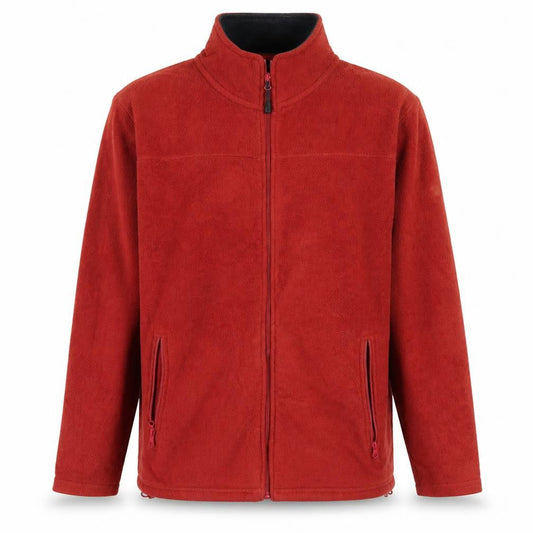 James Pringle Men's Red Fleece Full Zip Jacket Size M