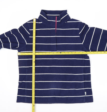 Rohan Womens Navy Striped Fleece Pullover Sweatshirt Size M