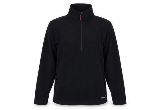 Gelert Womens Black Size 12 Fleece 1/2 Zip Pullover Sweatshirt