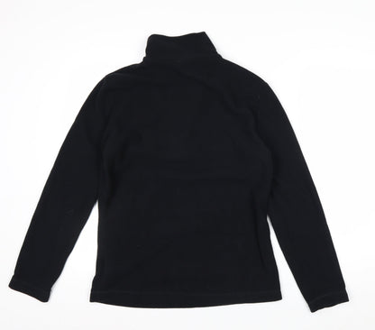Gelert Womens Black Size 12 Fleece 1/2 Zip Pullover Sweatshirt