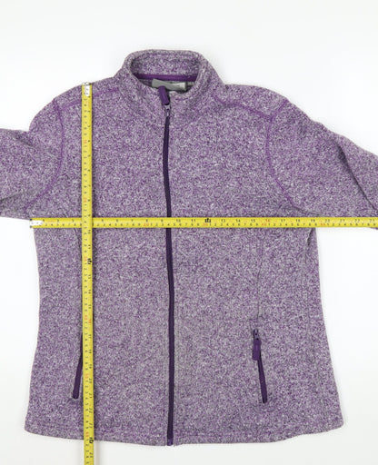 Mountain Warehouse Womens Purple Full Zip Fleece Jacket Size 16