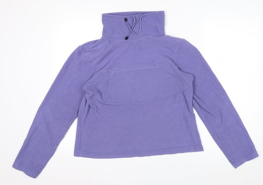 Kickers Womens Purple Fleece Pullover Sweatshirt Size 16