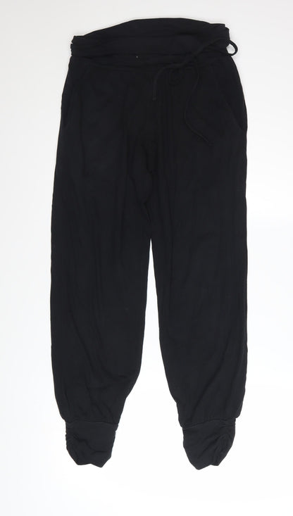 Hush Women’s Black Joggers Size 6 Cotton Blend Pull-On Trousers