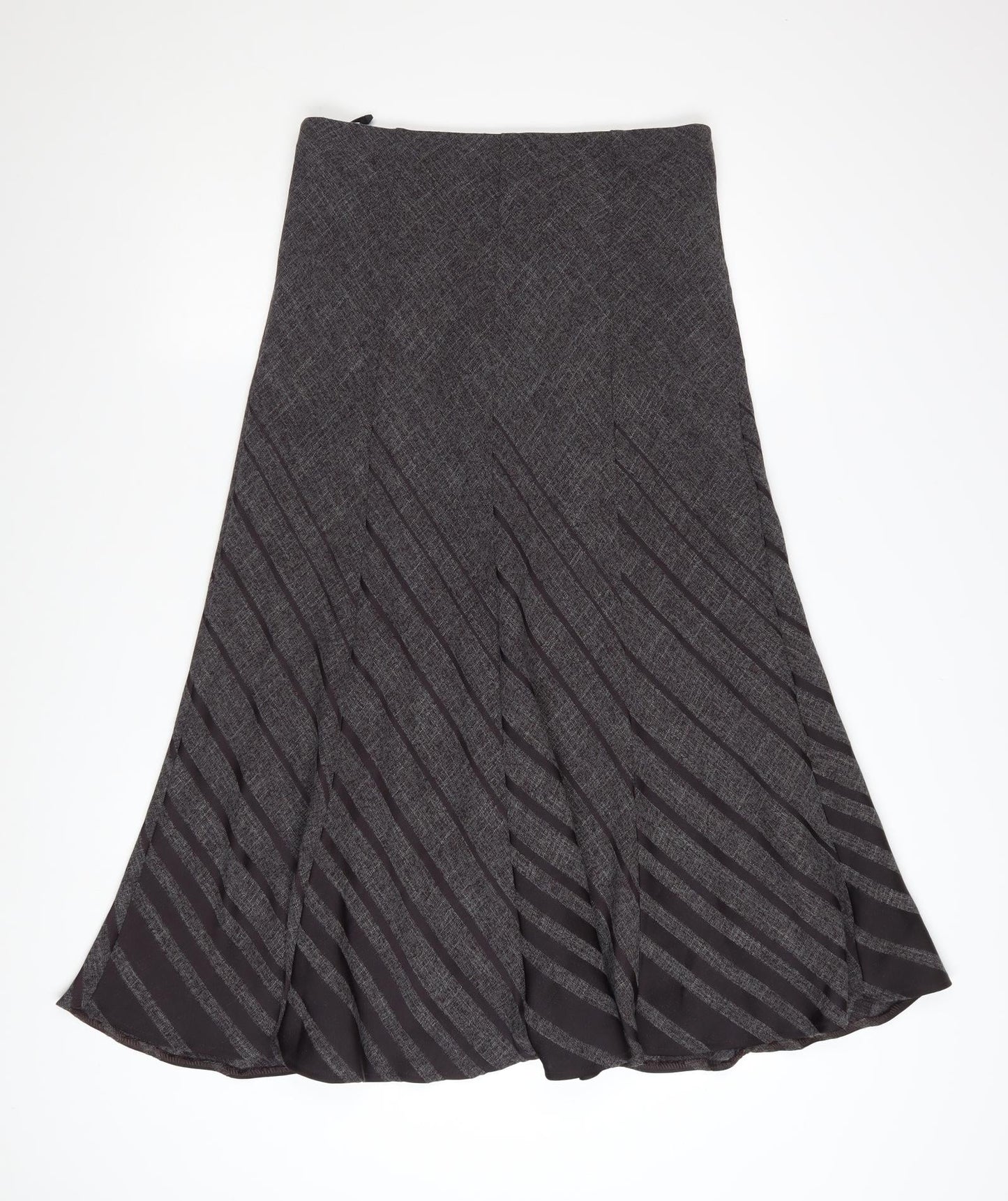 Marks and Spencer Women’s Grey Midi A-Line Skirt Size 12