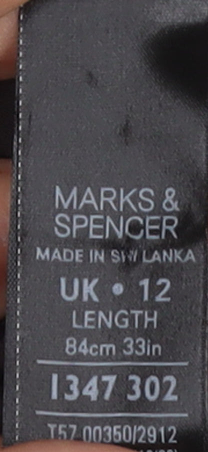Marks and Spencer Women’s Grey Midi A-Line Skirt Size 12