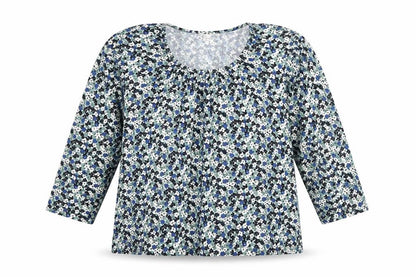 East Women’s Multicoloured Floral Jersey Tunic Blouse Size 18