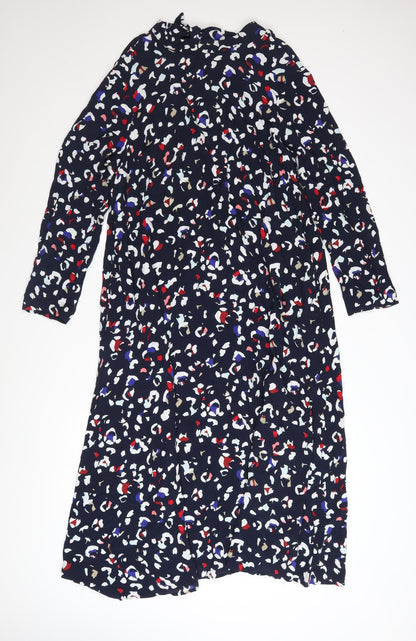Marks and Spencer Women’s Multicoloured A-Line Midi Dress Size 14
