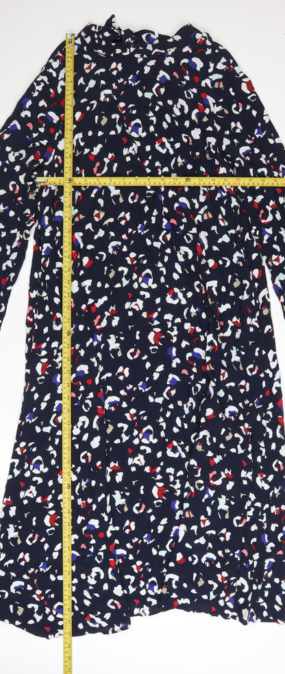 Marks and Spencer Women’s Multicoloured A-Line Midi Dress Size 14
