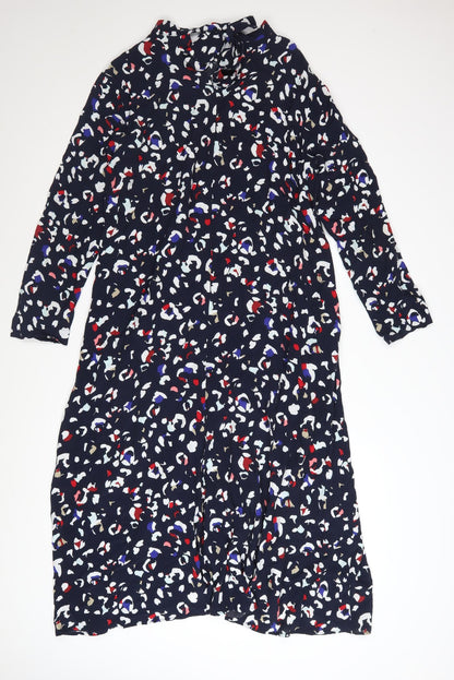 Marks and Spencer Women’s Multicoloured A-Line Midi Dress Size 14