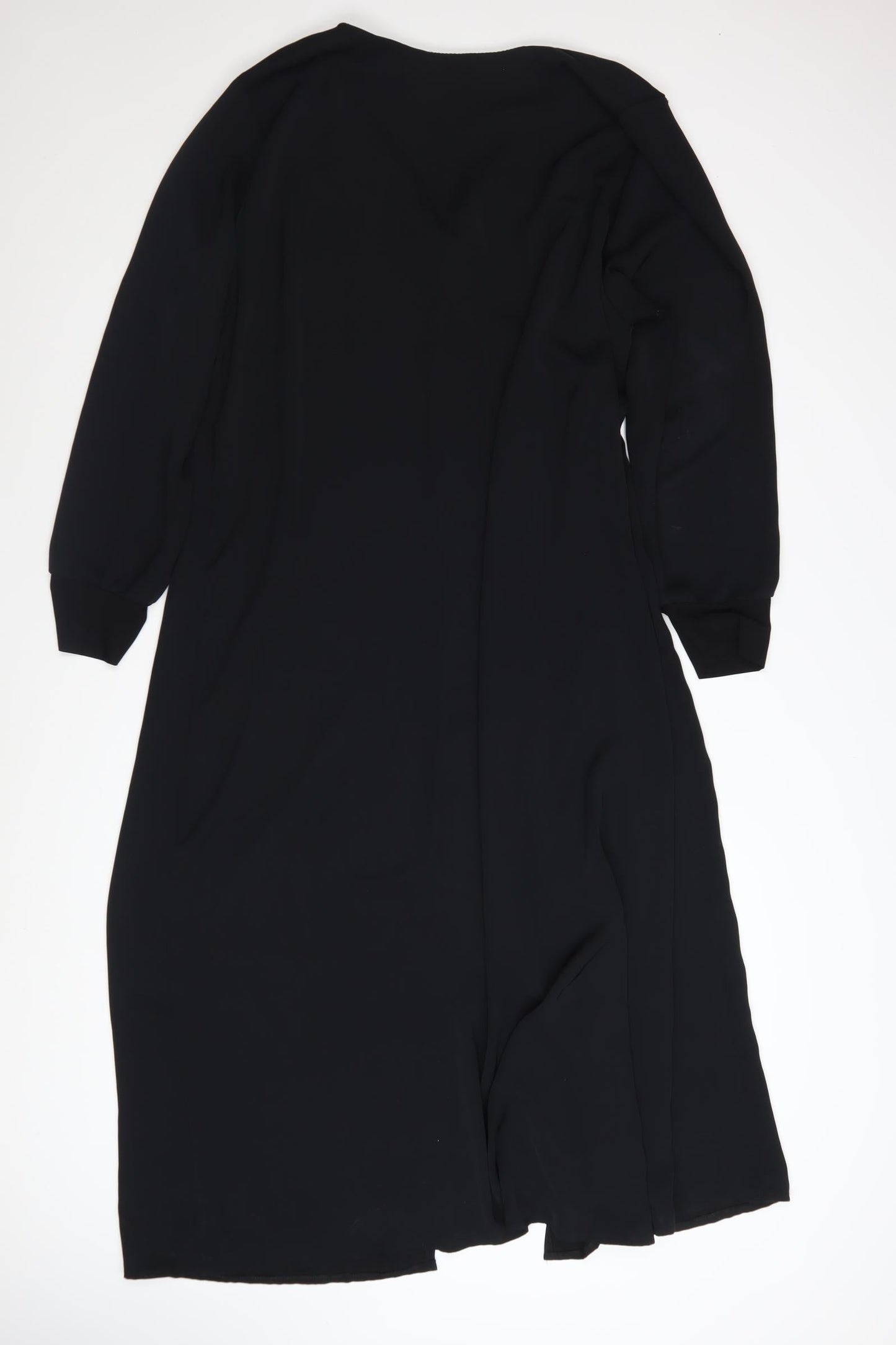 BELKIS Women Black Plus Size 24 Midi Shift Dress