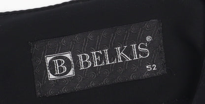 BELKIS Women Black Plus Size 24 Midi Shift Dress