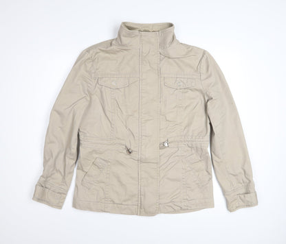 Cotton Traders Women's Beige Cotton Anorak Jacket Size 18