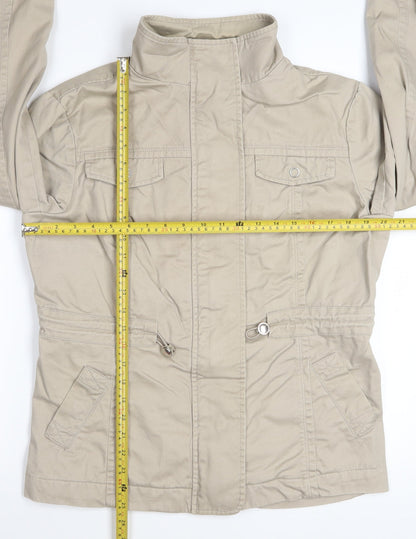 Cotton Traders Women's Beige Cotton Anorak Jacket Size 18