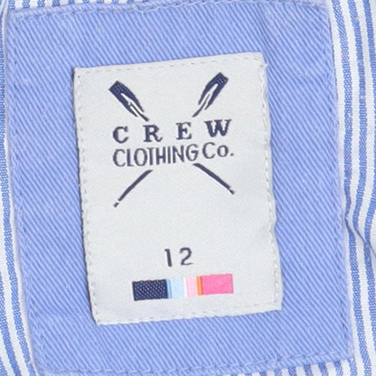 Crew Clothing Women's Grey 1/4 Zip Cotton Sweatshirt Size 12