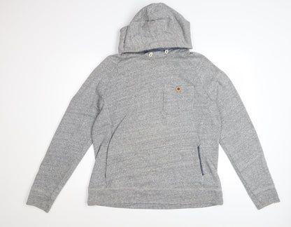 Crew Clothing Co. Men's Grey Medium Pullover Hoodie with Pocket
