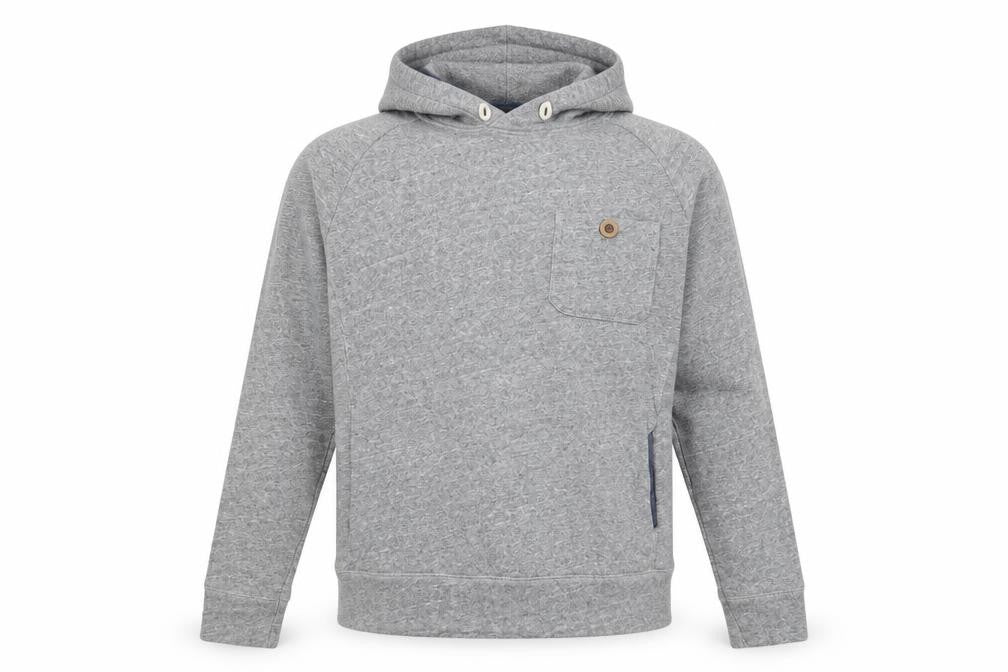 Crew Clothing Men's Grey Medium Pullover Hoodie with Pocket