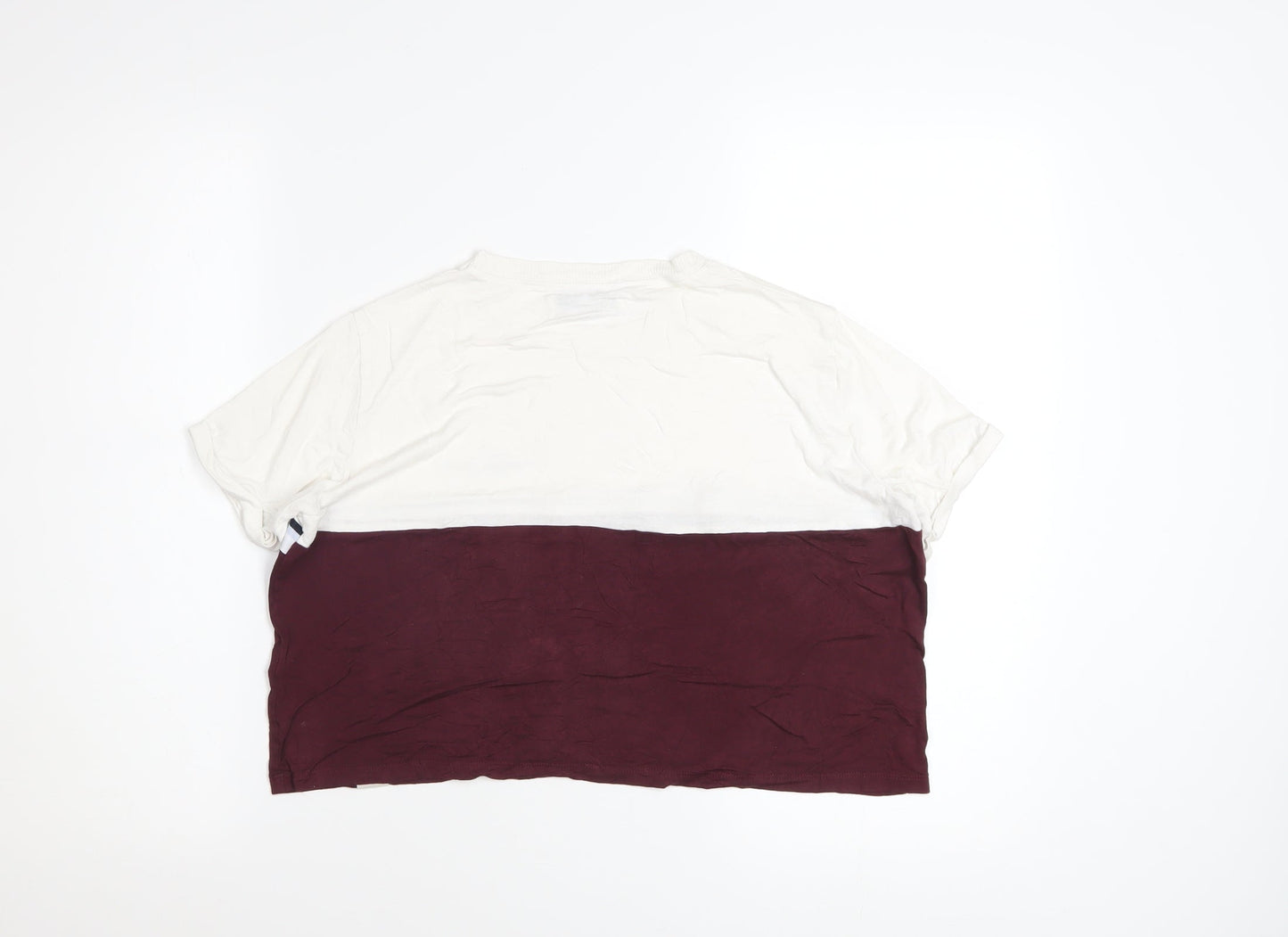 Pull & Bear Women's Multicoloured S Basic Viscose T-Shirt