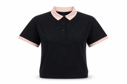rag & bone Women's Black Short Sleeve Polo Shirt Size S