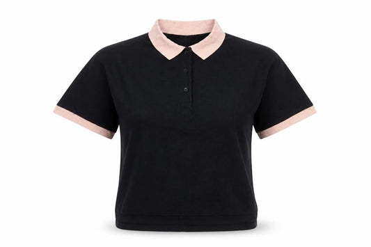 rag & bone Women's Black Short Sleeve Polo Shirt Size S