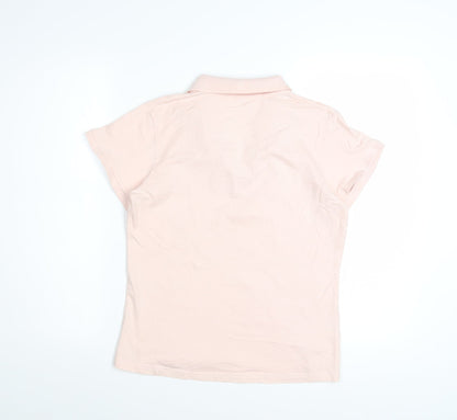 Papaya Women's Pink Size 14 Short Sleeve Cotton Polo Shirt
