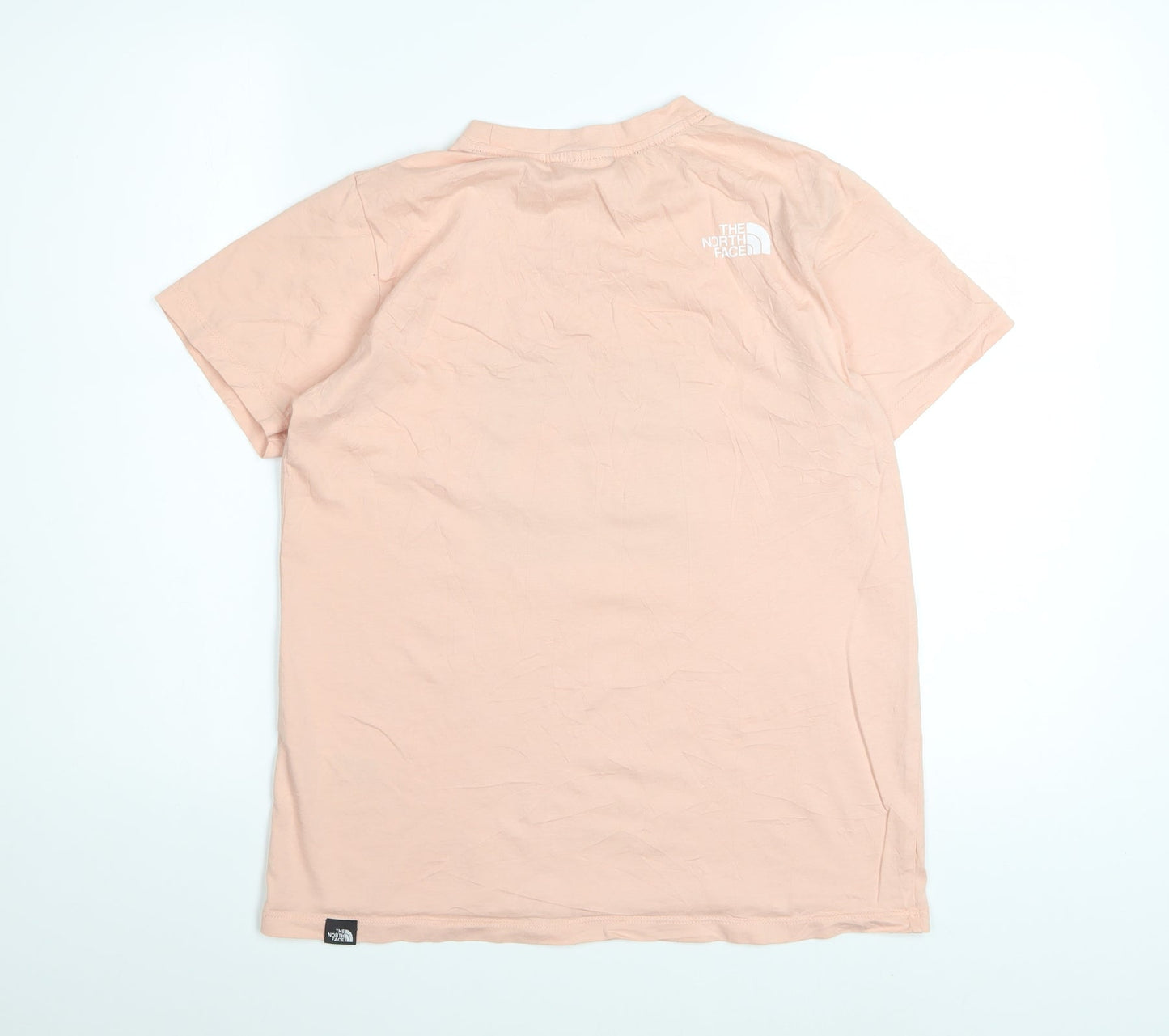 The North Face Womens Pink Cotton Short Sleeve Basic T-Shirt Size S