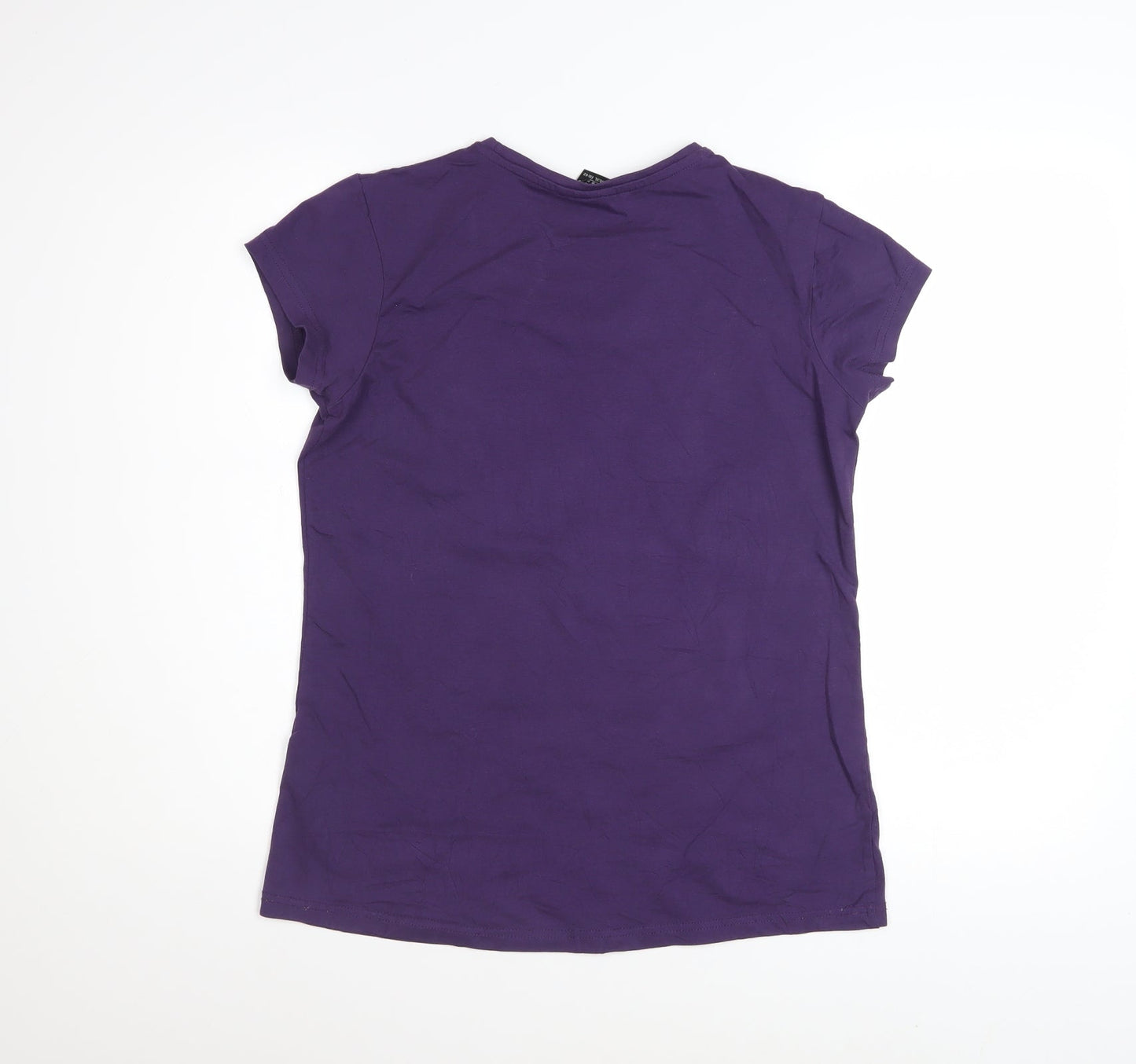 Karrimor Women's Purple V-Neck Short Sleeve Cotton T-Shirt Size 14