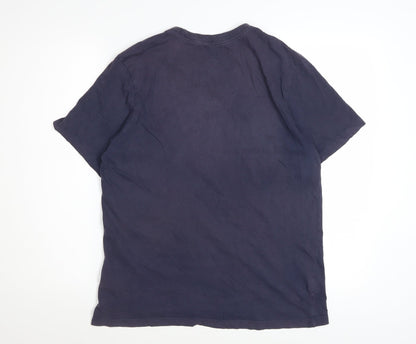 Nike Men's Blue Graphic Logo Sports T-Shirt Size M