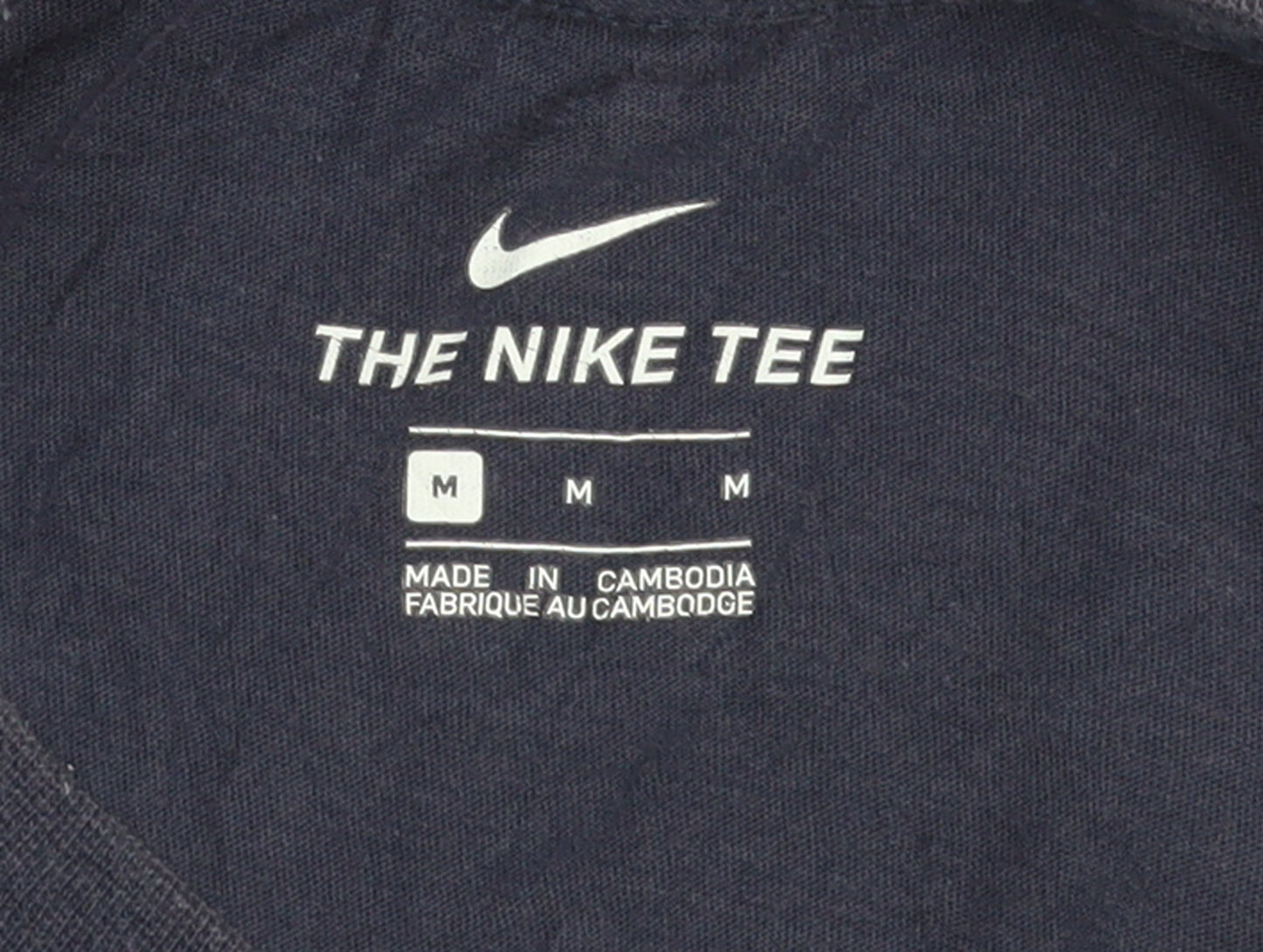 Nike Men's Blue Graphic Logo Sports T-Shirt Size M