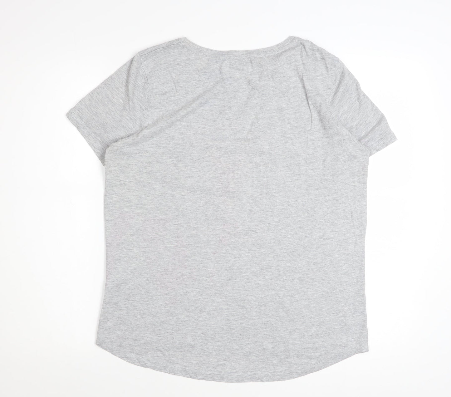 Oasis Women’s Grey Embroidered Lobster T-Shirt Size 12