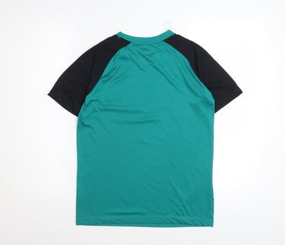 Nike Boys Green Black Dri-FIT SB T-Shirt 12-13 Years Activewear Top
